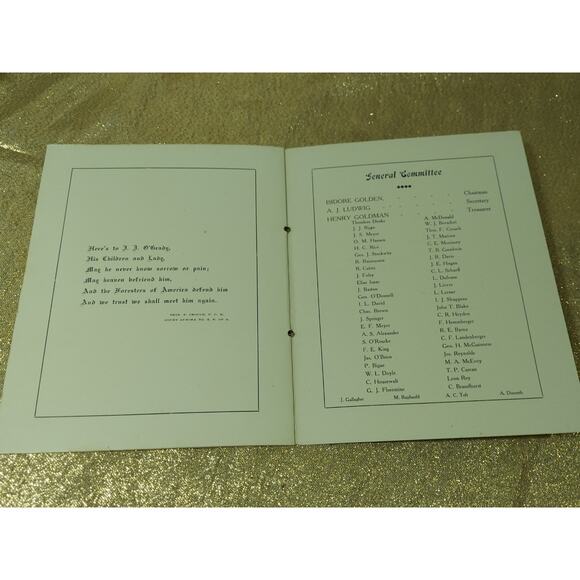 RARE Program Menu, 1908 Grand Banquet Supreme Chief Ranger Foresters Of America - Picture 9 of 11